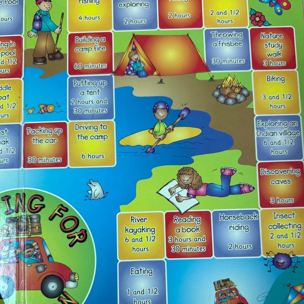 Hand on Math Board Game for Teaching Telling Time with Analog Clock Grades 2-5